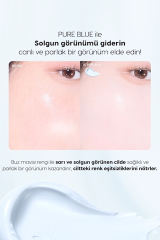 Peripera Filter Fit Milk Tone Up SPF30 002 Pure Blue