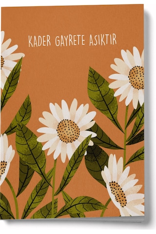 Kader Gayrete Aşıktır Mini Defter Çok Renkli