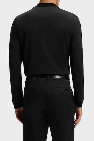 Boss Erkek Polo Yaka Kazak 50549583 001 Siyah Siyah