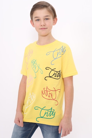 Toontoy Kids Toontoy Erkek Çocuk Tnty Nakışlı Ve Baskılı Tişört Sarı