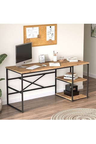 Atlantis 120cm Metal Çalışma Masası Atl28-a Çam Çam