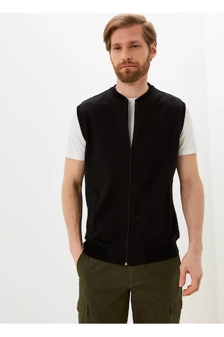 Bendclub Fermuarlı Klasik Yelek 174875940 Siyah