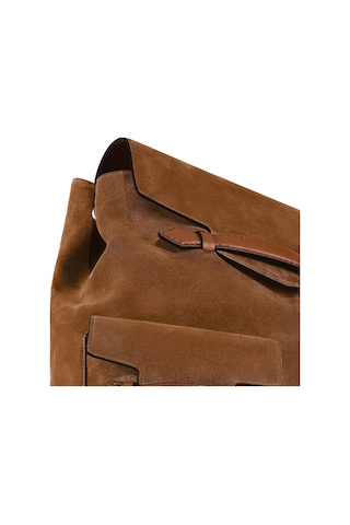 Montblanc Envelope Süet Deri Sırt Çantası 221670 Kahverengi