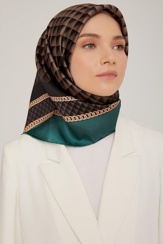 Armine İpek Eşarp Nostalji - 8834-55 Koyu Yeşil Twill KOYU YEŞİL