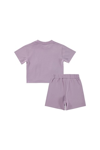 Civil Baby Kalp Nakışlı 6-18 Ay Takım - Lila