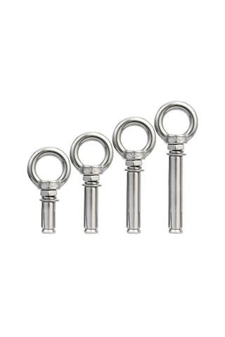 2set M12 190mm 304 Paslanmaz Çelik Kaldırma Halkası Genişletme Vidaları M18 x 180