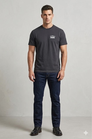 Levi's Vintage Kesim Baskılı Yuvarlak Yaka Tişört, Jet Siyah Siyah-ss18