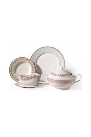 Korkmaz Bone Porselen Yemek Takımı A8176 Imperial 92 Parça