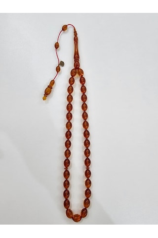 Han Faturan Hasan Ayhan İmzalı Kehribar Tesbih 8 X 12,5 Mm Beyzi 81737733