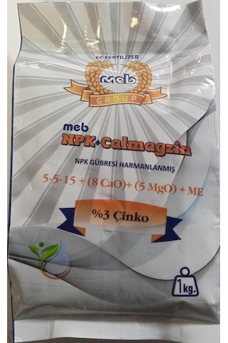Mebor Calmagzin 1 Kg - 5-5-15+ 8cao + 5mgo +3zn Npk Gübresi 1 KG