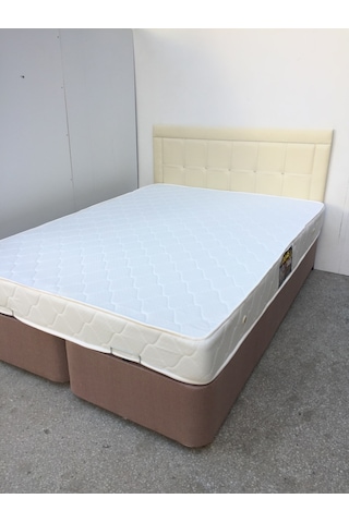 Baza-Başlık STANDART Silinir MODEL Deri başlık Metal Fırın Boya  Soft Ortopedi Yatak 150*200 ElYapım