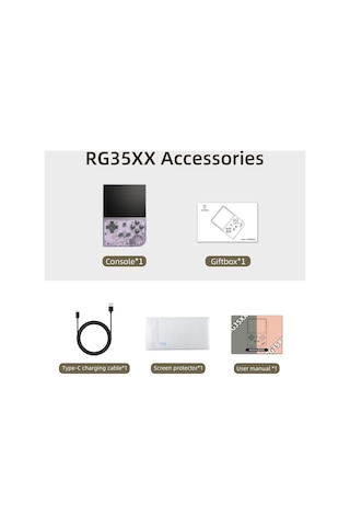 Anbernıc RG35XX 3.5" Açık Kaynak Oyun 64g 5000+ Oyunlar Retro Elde Taşınabilir Oyun Konsolu