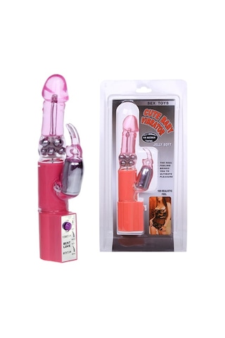 Hızlı Express Titreşimli Oynar Başlı Teknolojik Vibratör Penis Klitoral Dildo