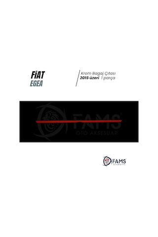 Fiat Egea Sedan Krom Bagaj Çıtası 2015 Üzeri P. Çelik