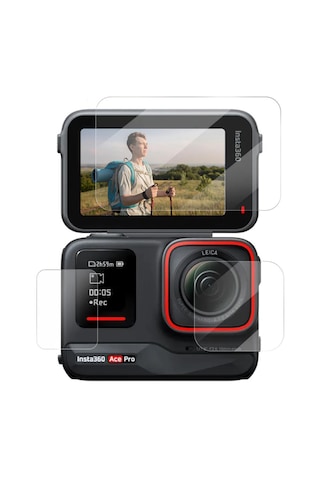 Ayex Insta360 Ace Pro Temperli Cam Koruyucu Set