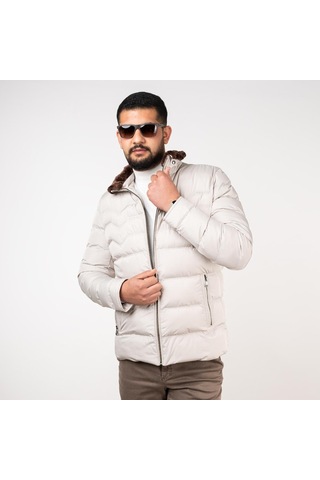 Montesori Slimfit Kapitone Erkek Mont