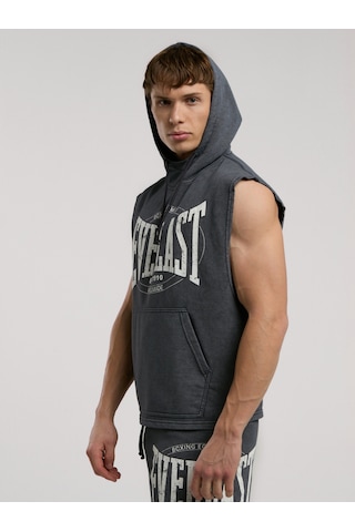 Everlast Authentic Boxing Oversize Antrasit Kolsuz Erkek Sweatshirt Antrasit