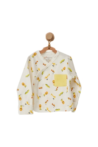 Andywawa Erkek Bebek Hayvan Motifli 0-3 Ay Hastane Çıkış Seti AC2 Çok Renkli