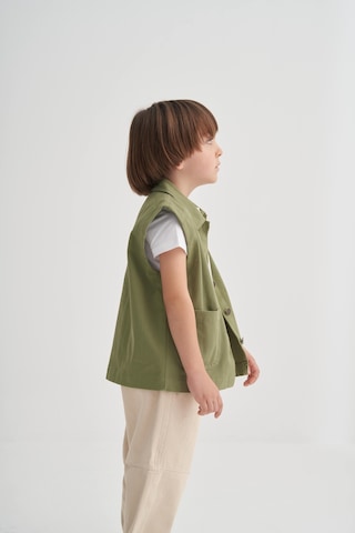 Cigit Gabardin Yelek 2-7 Yaş Olive Olive
