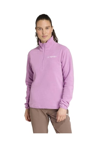 Adidas Polar Mt Esseantials Kadın Pembe Dik Yaka Sweatshirt Pembe