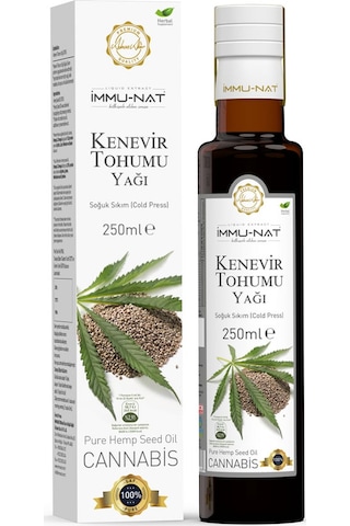 İmmu Kenevir Tohumu Yağı 250 ML İmmunat İmmu Kenevir Tohumu Yağı 250 ML İmmunat