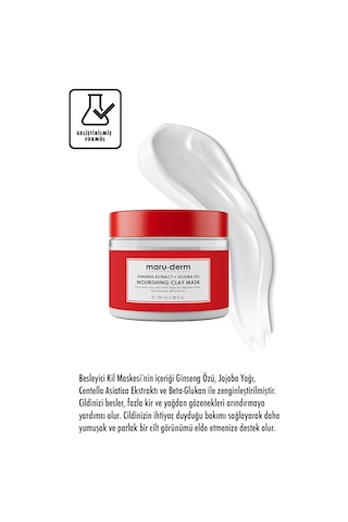 Maruderm Ginseng Özü + Jojoba Yağı Besleyici Kil Maskesi 100 ML