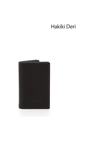 Gönderir Kahverengi Gön Hakiki Deri Unisex Kartlık 06205 Kahverengi