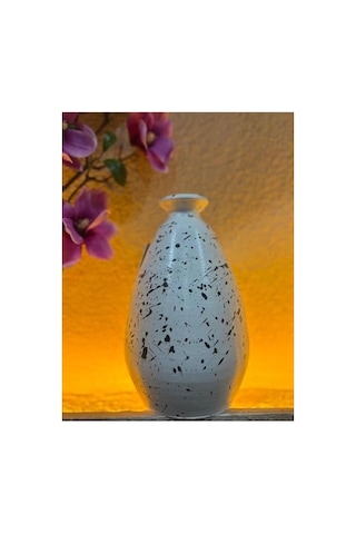 Pie Siyah Beyaz Tomurcuk Vazo Büyük 2 7 Cm X 6 3 Cm Çap Diğer