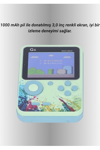 Mey İthalat Tv Bağlantılı 500 Oyunlu Mini Gameboy Konsol