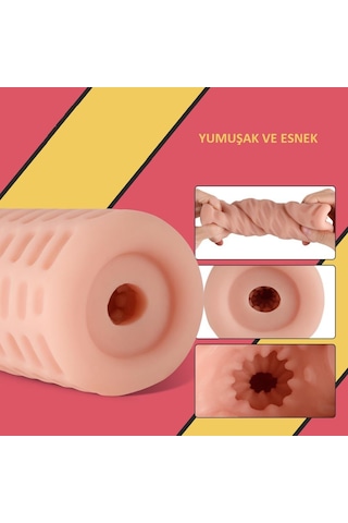 Lilitu Shop 12 Cm Gerçekçi Doku Realistik Suni Vajina Mastürbatör