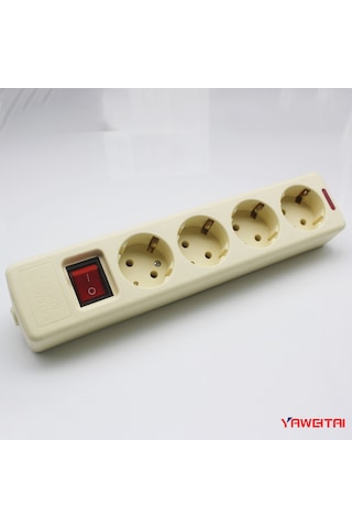 Joyjadehub Güç Kablosu Ve Anahtarlı Avrupa Tarzı Mobil Güç