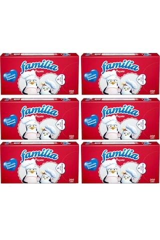 Familia Servis Peçete 200'lü 6 Paket