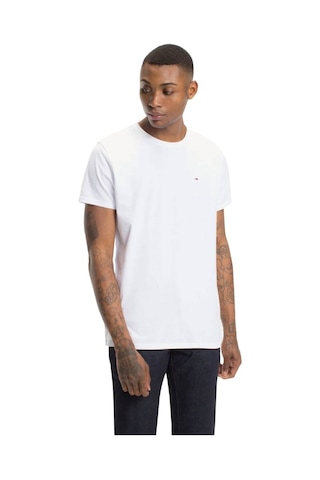 Tommy Jeans Erkek Tişört-dm0dm04411 Beyaz