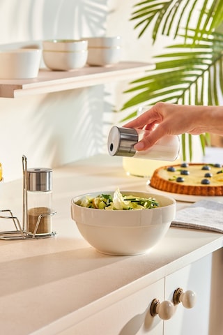 Karaca Ripple Standlı Tuzluk Ve Biberlik Inox Gümüş