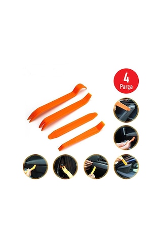 Oto İç Panel-teyp Sökme Aparat Seti 4 Parça