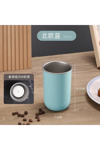 Didadodo Sütkah Siyah Gargara Bardağı - Paslanmaz Çelik, Taşınabilir Ve Pratik Siyah, Gümüş Model Siyah