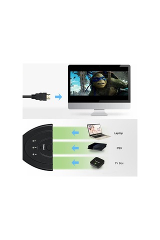 4586 Hdmi Çoklayıcı Switch 3 Port Çoğaltıcı