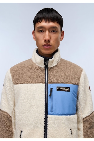 Napapijri Yupik Fz 3 Erkek Tam Fermuarlı Polar-30413 Beyaz