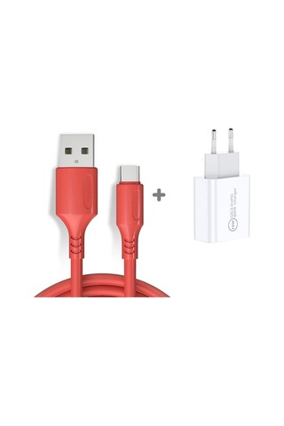 Willowhaven 3a Hızlı Şarj Type-c Kablosu - Güvenli Ve Dayanıklı Kırmızı