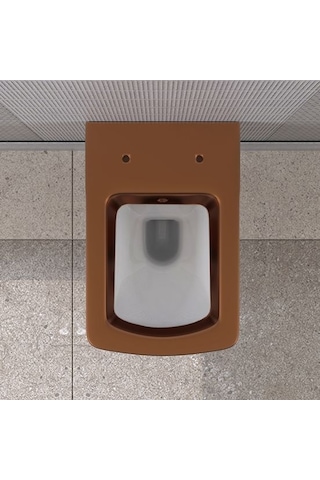 Lucco Loop Asma Klozet İçi Beyaz Dışı Komple Bronz