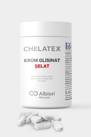 Chelatex Krom Glisinat Takviye Edici 60 Tablet