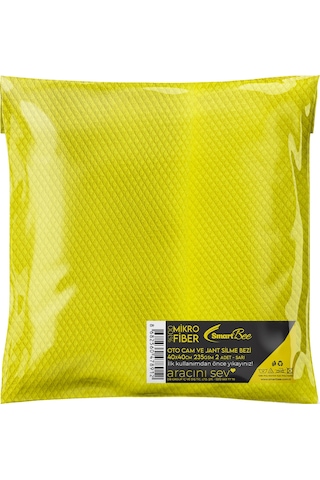 Smartbee 2'Li Mikrofiber Cam Ve Jant Silme Bezi 40X40 235Gr/M2