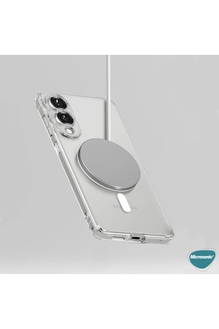 Microsonic Honor 400 Kılıf Magsafe Clear Sararmaz Şeffaf -