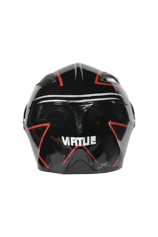 Monero VRT MD-808 Çene Açılır Vizörlü Kask Siyah Kırmızı