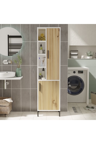 Robin Home Bianca Çok Amaçlı Dolap Banyo Dolabı Keçe-Beyaz (531063153) Beyaz