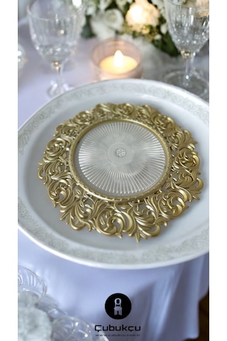 6 Adet Helen Model Supla Gold Renk Altın Kaplama