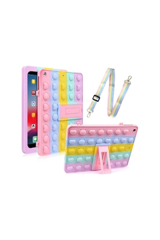 Novstrap İpad 7. 8. 9. Nesil 10.2 İnç İle Uyumlu Kılıf Popit Tablet Kılıfı Askılı Standlı Standlı Kapak