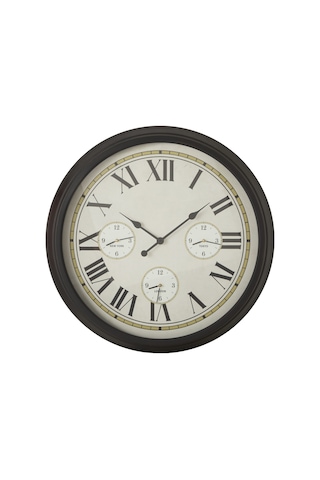 Mudo Home Earth Hour Duvar Saati 83cm Krem