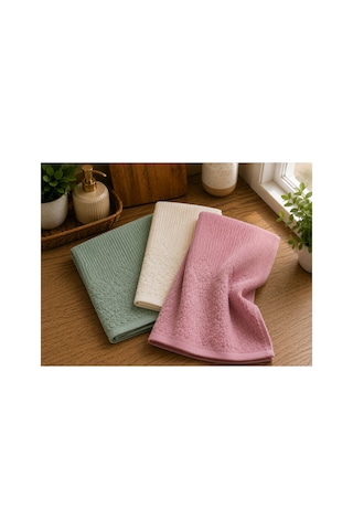 Renkli Mutfak Havlusu 30x50 Cm 3 Lü Set %100 Pamuk - Rosemeadow Çok Renkli