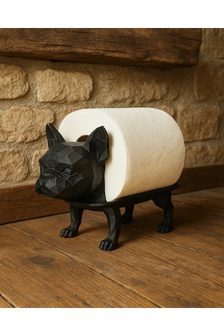 Dekoratif Tuvalet Kağıdı Pratik Ev Dekorasyon Bulldog Tuvalet Tasarım 14 X 12 Cm